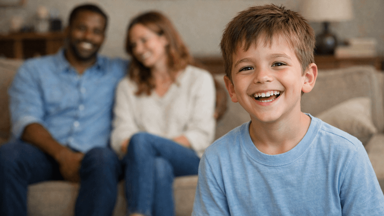 Family-friendly active play moment